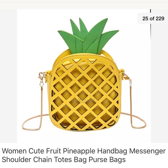 π Host Pick π NEW pineapple π crossbody bag - Picture 2 of 8